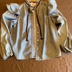 Zara Denim Blouse (small)